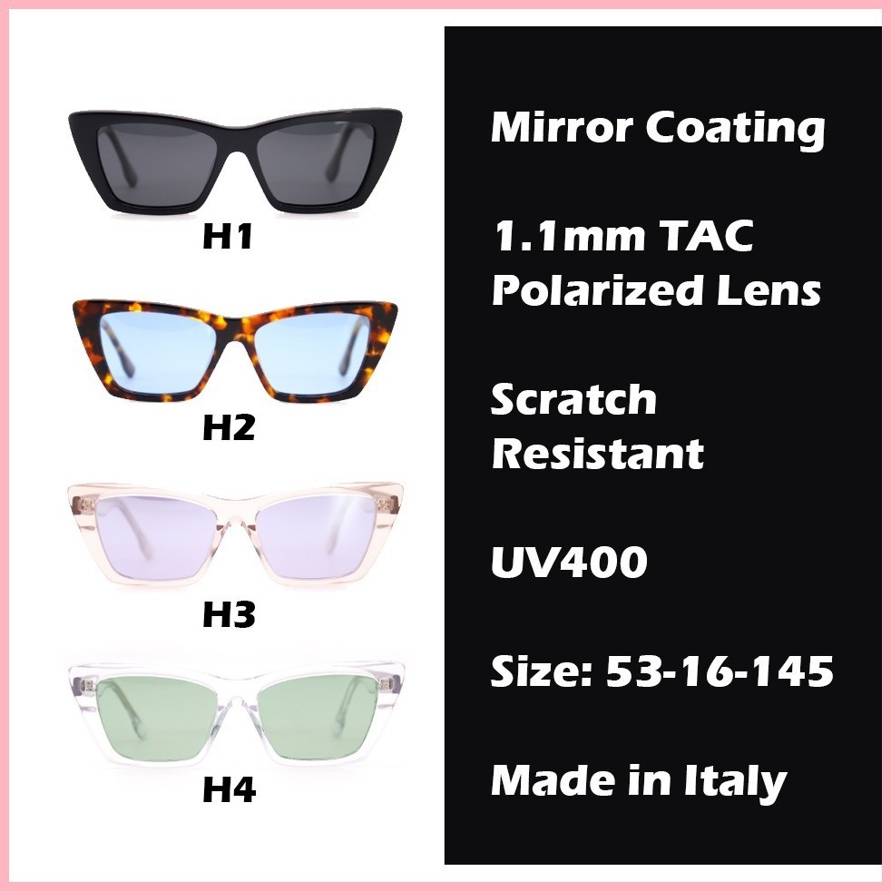 HEART E./EVANGELISTA CAT EYE ACETATE SUNGLASSES IN PARIS.5316145