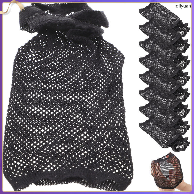 dliyuan Hair Net Invisible Mesh Sleep Cap under Wigs Hat Bun