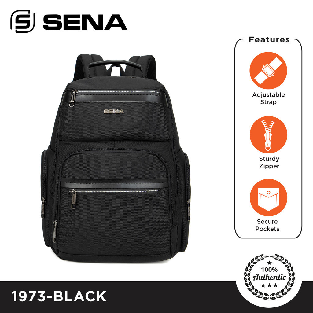 SENA-1973 Laptop Backpack Plain | Shopee Philippines