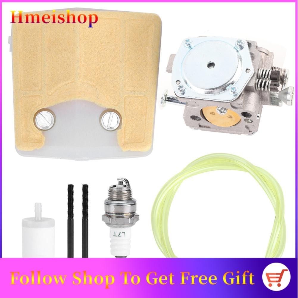 Chainsaw Carburetor Ignition Coil Air Fuel Filter Garden tools Kit Replacement Fit for