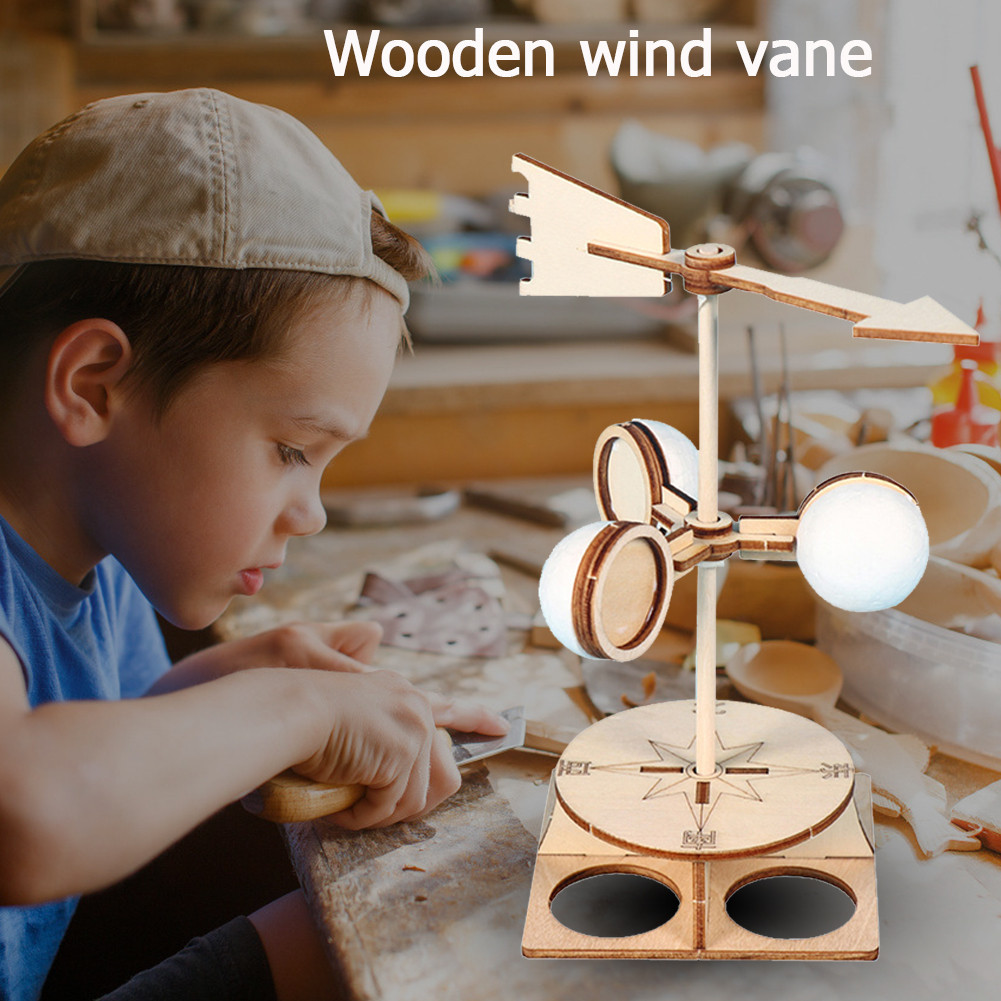 Kids Student Wind Vane Model Kit DIY Direction Experiment Educational ...