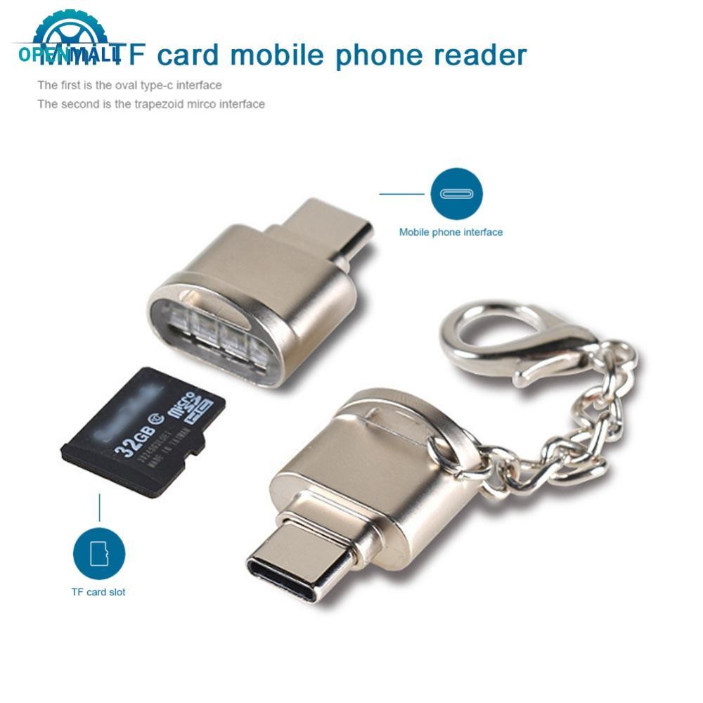 Openmall Portable Mini Card Reader Type C Micro Sd Tf Memory Card