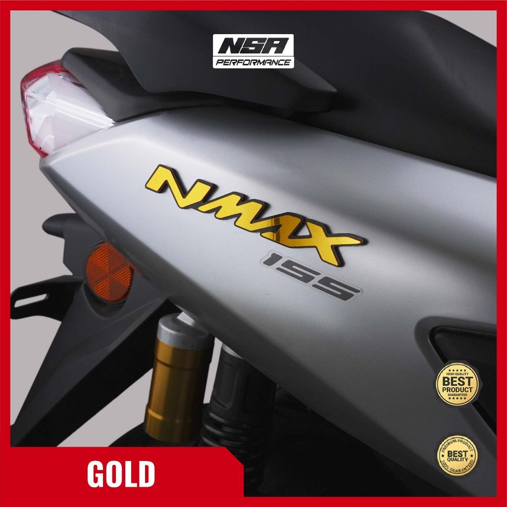 NSA 3D LOGO EMBLEMS RAISED STICKER NMAX (JAPANESE STYLE/JAVANESE STYLE ...