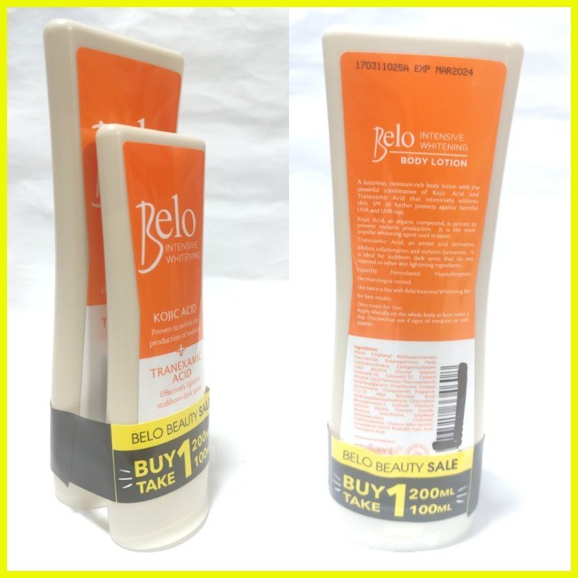 Buy 1 Belo Essentials Whitening / Papaya Lotion 200ml Get 1 FREE 100ml Shopee Philippines