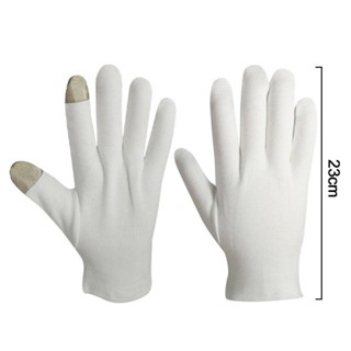 TARSURR Work Safe Gloves, White Cotton Touch Screen Glove, Durable ...