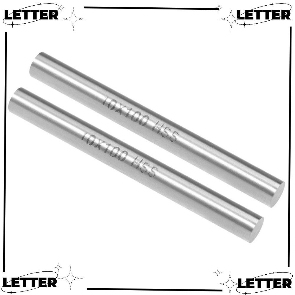 LET 2Pcs Solid Round Rods, HSS Steel Metal Linear Motion Shaft, Smooth