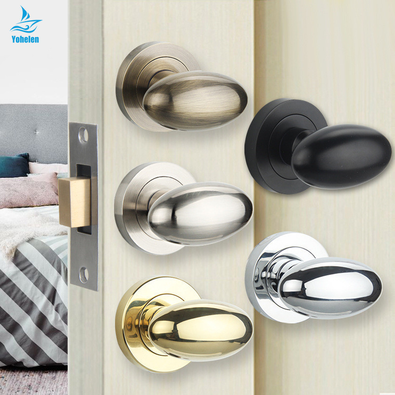 Super Beautiful, Eggshaped Oval Door Handle,without Lock Body,zinc