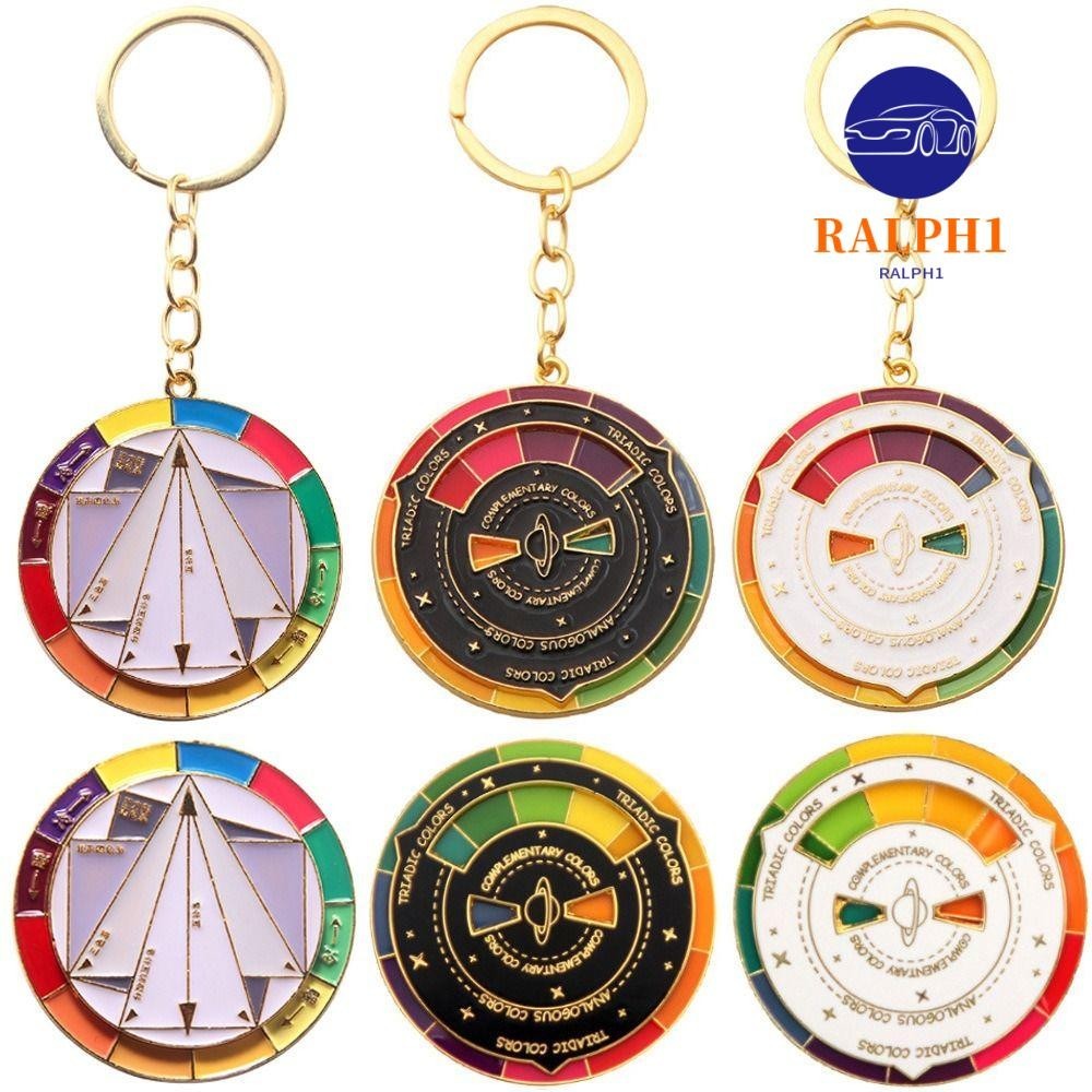 RALPH1 Color Wheel Keyring, Color Wheel Rotatable Spinning Color
