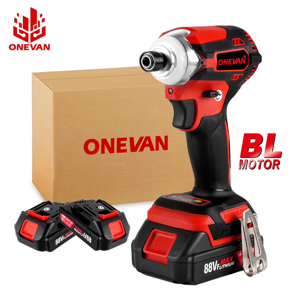ONEVAN 588NM Brushless Electric Screwdriver 5 Speed Cordless Impact ...