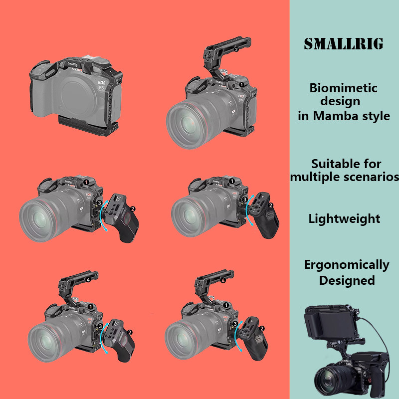 SmallRig Black Mamba Series Expansion Frame Suitable for Canon R6 Mark ...