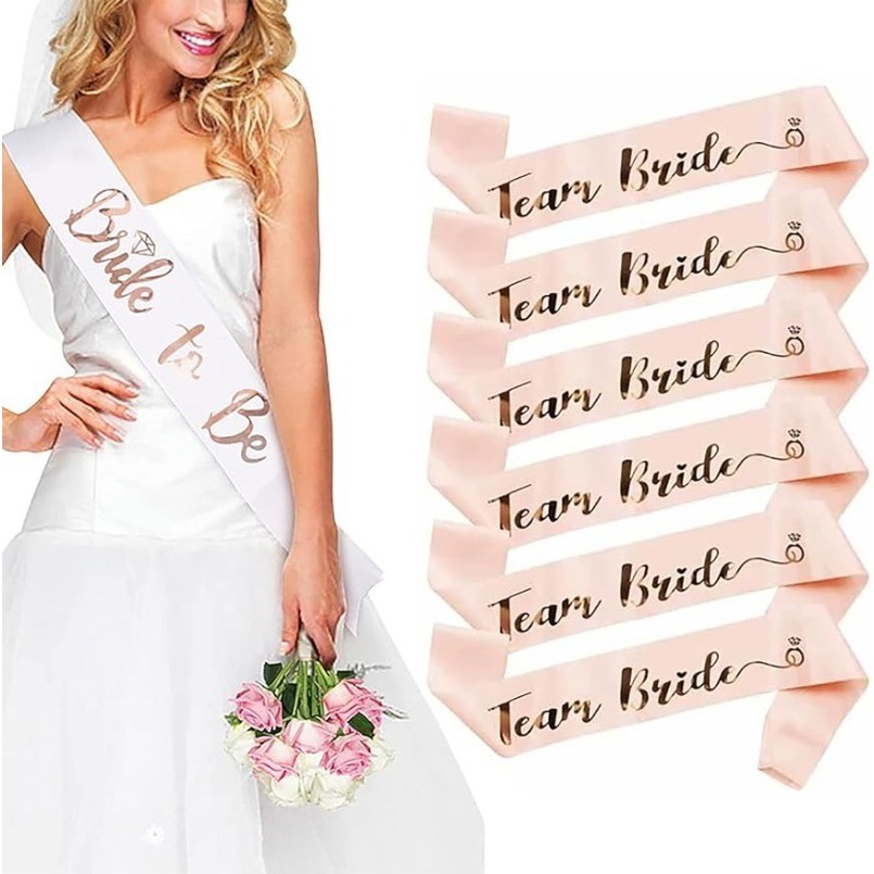 Team Sash, Team Bride Sashes+Bride to Be Sash Tribe Bridesmaids Rose ...