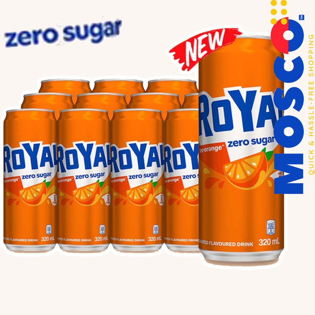 Royal Tru Orange Zero Sugar 320ml - Pack of 6 or 12 x 320ml | Shopee ...