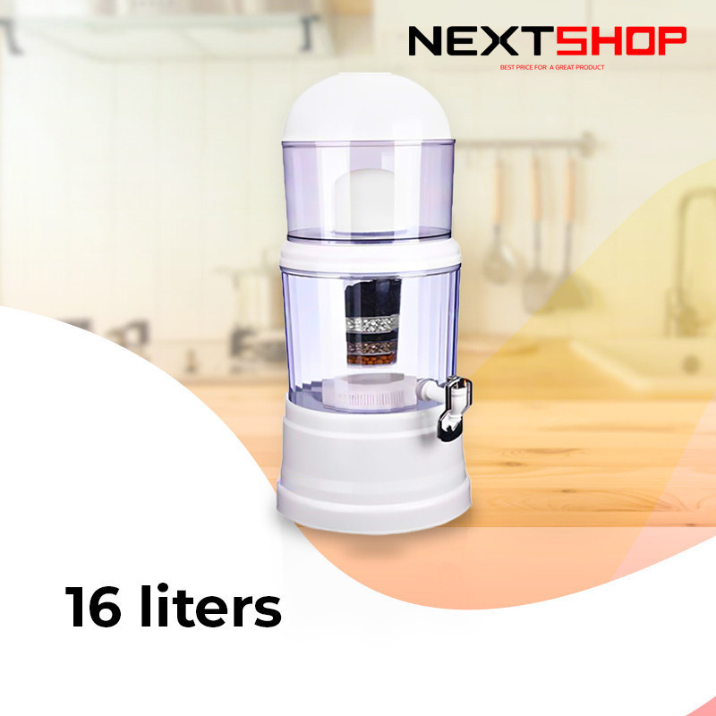 Water Filter pot 7 Stages Gravity Filtration New & Improve 16 Liter