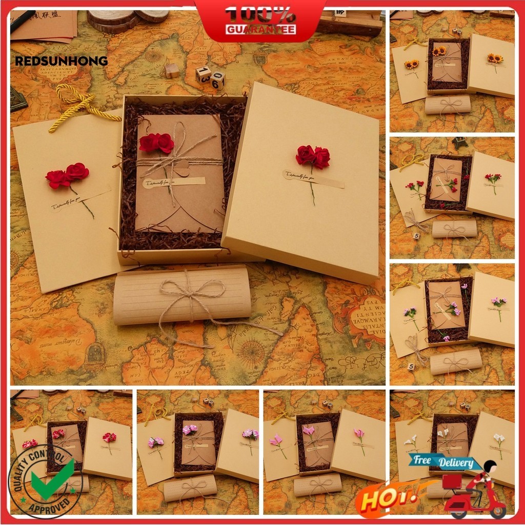 COD Letter Paper Envelope Set Romantic Vintage Style with Flowers ...