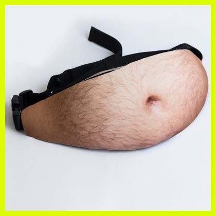 Funny Pop Dad Bod Money Belt Bag Men Travel Bags Flesh Color Creative Fanny Pack Beer Fat Belly Shopee Philippines