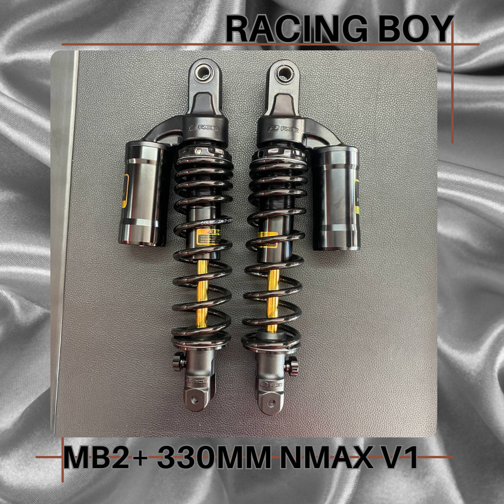 Racing boy mb2+ dual shock absorber 330mm for yamaha nmax v1 premium ...