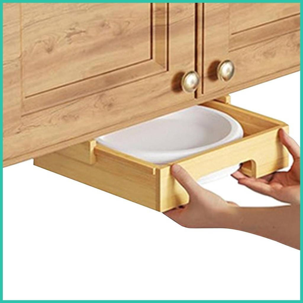 Paper Plate Organizer Countertop Paper Plate Storage Vertical Plate ...