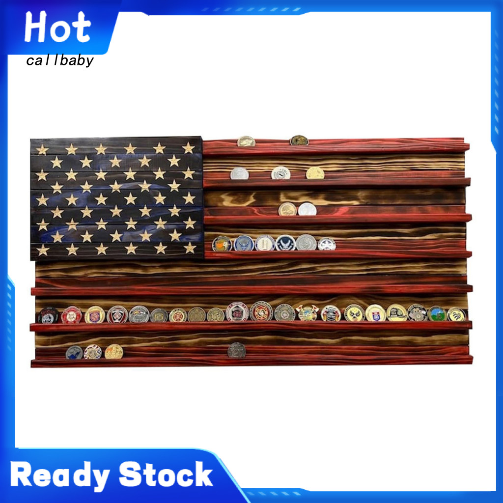 KDCL- Coin Display Rack Handcrafted Flag Rack Handmade Wooden American ...