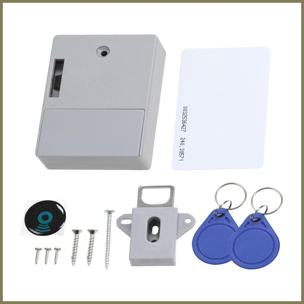 Rfid Locks for Cabinets DIY Smart Drawer Lock with Slide Latch Lock ...