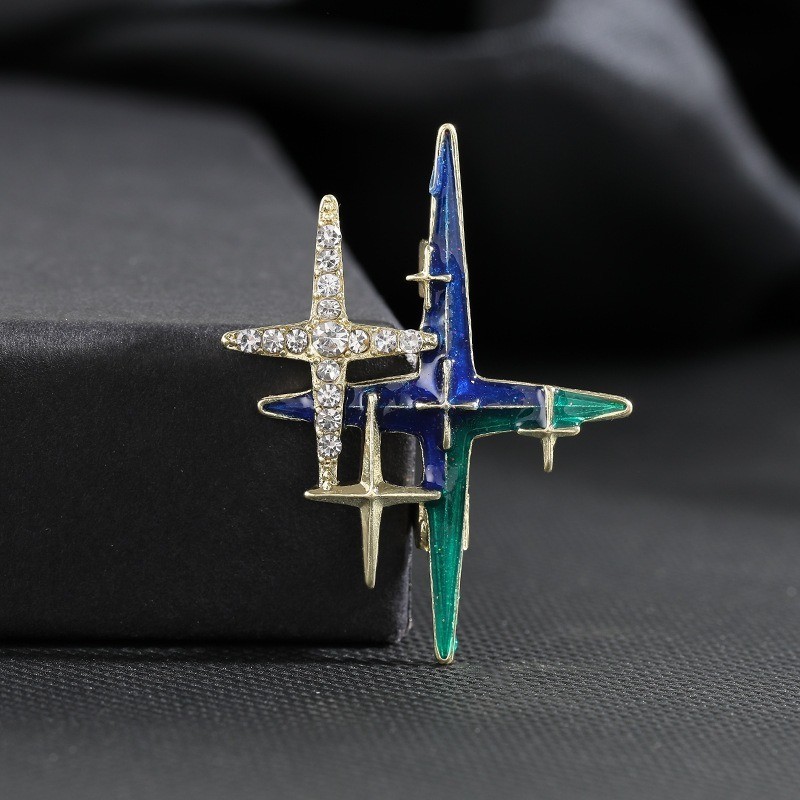 Planet airplane brooch high quality female