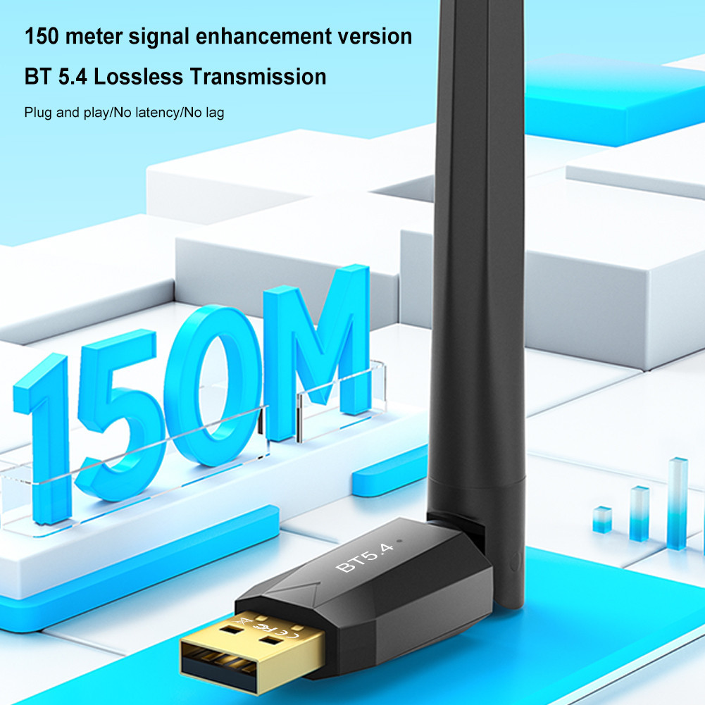 USB Bluetooth-Compatible 5.4 Adapter Driver Free Wireless Dongle ...
