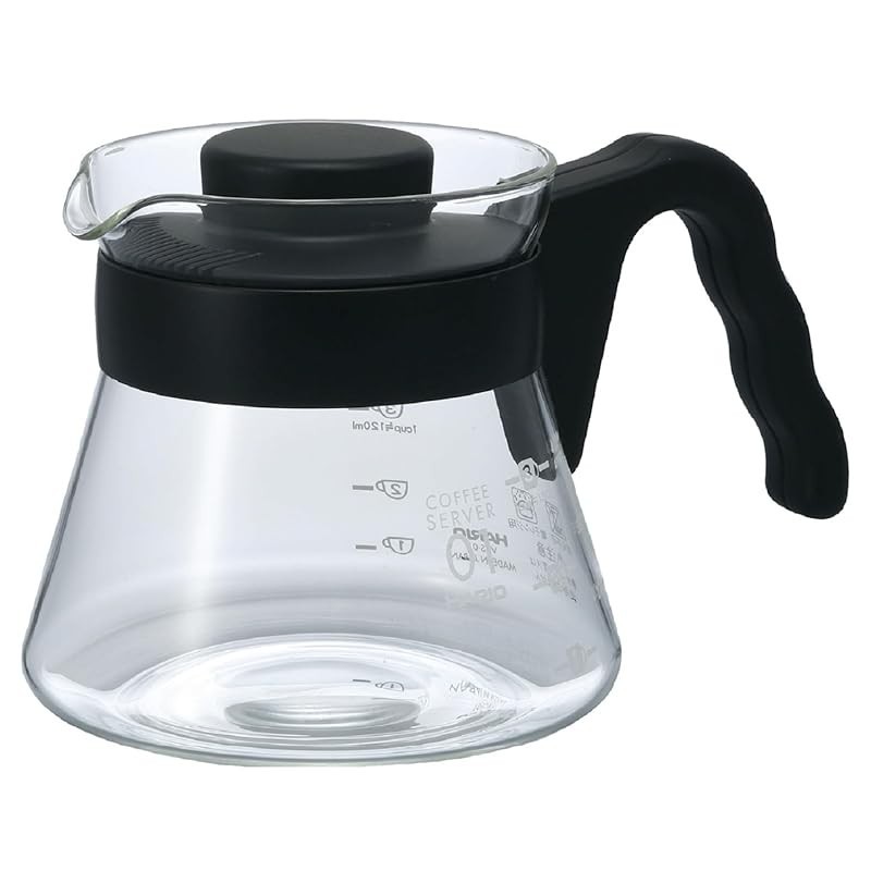HARIO V60 Coffee Server Microwave/Dishwasher Safe 450ml Black Made in