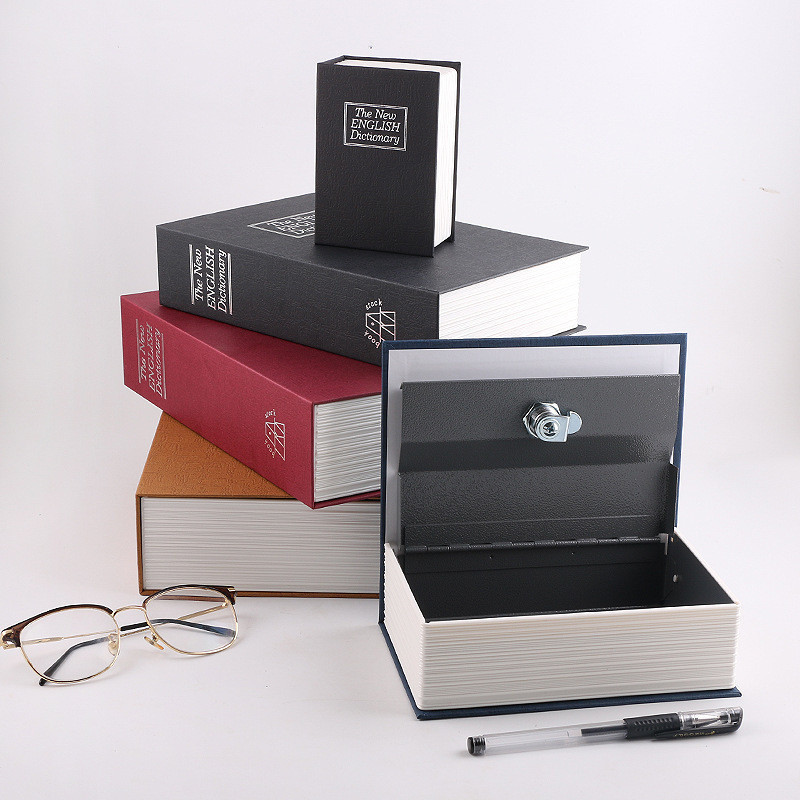 【Ship in 24h】4 Size Safe Box Key Dictionary Cash Box mini Book Shape ...