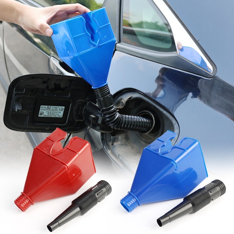 Foldable Hose Gasoline Funnel - Anti-splash Plastic Funnel - Portable ...