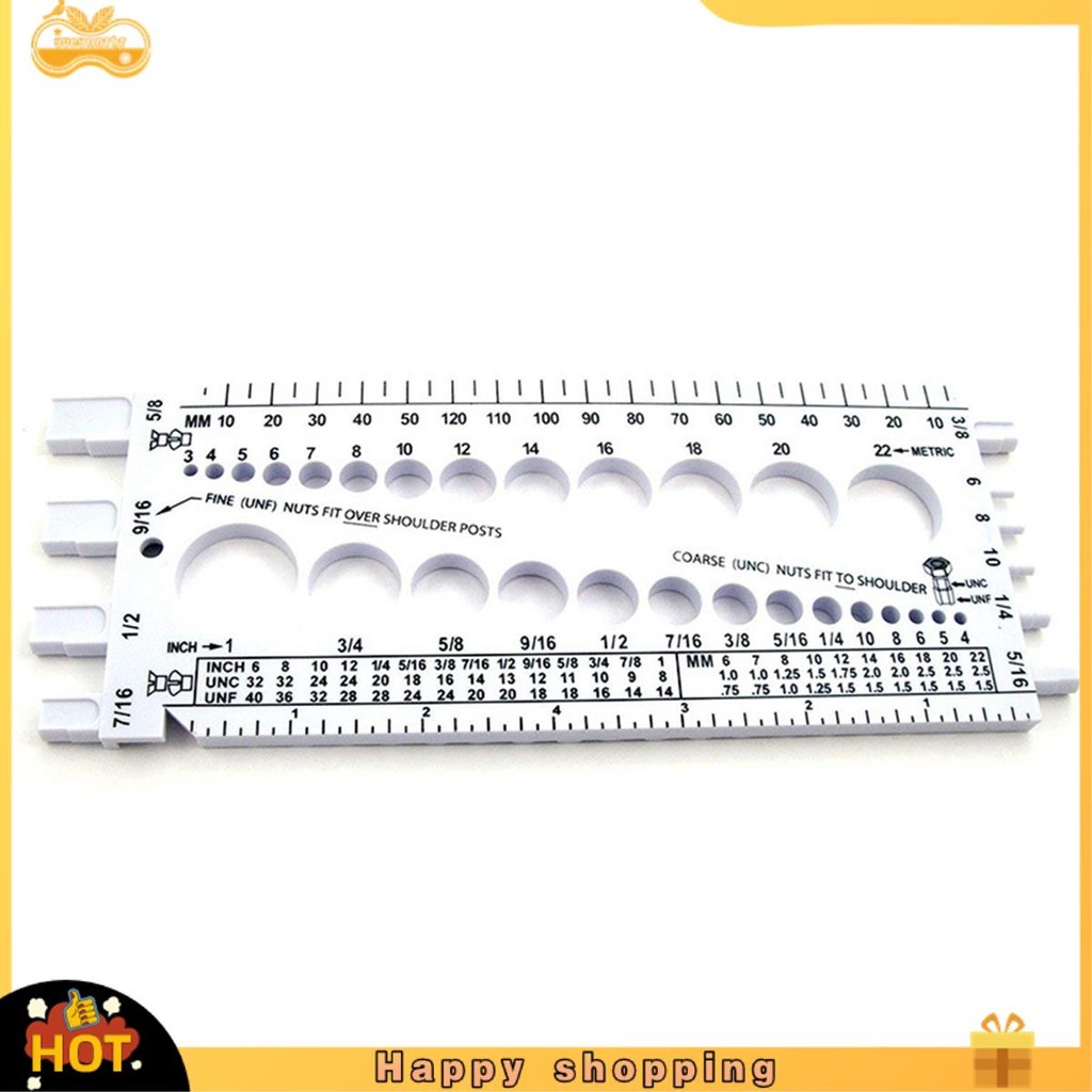 {yueynntht}Bolt Nut Thread Inch&Metric Thread Tester Bolt Gauges ...