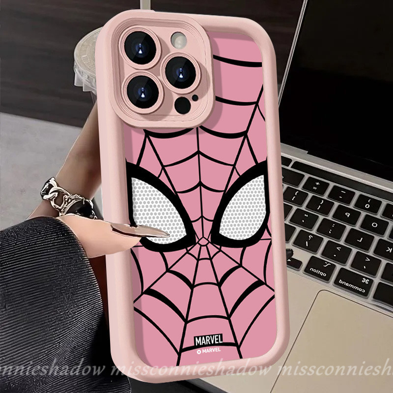 Lovely Cute Cool Girl Pink Spider-Man Case Compatible for IPhone 11 15 ...