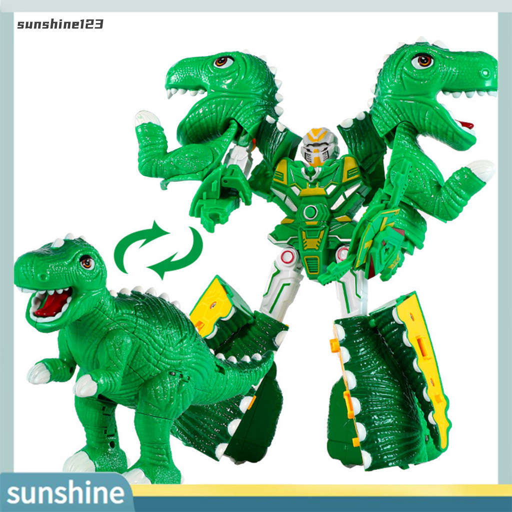 Robot Dinosaur Toy 2 In 1 Assemble Toy Triceratop Brachiosaurus