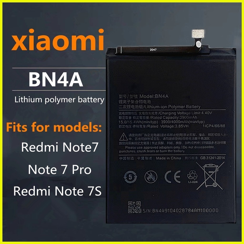 Xiaomi Bn4a Battery For Original Redmi Note 7note 7 Pro Note 7s Mi Battery Shopee Philippines 5932