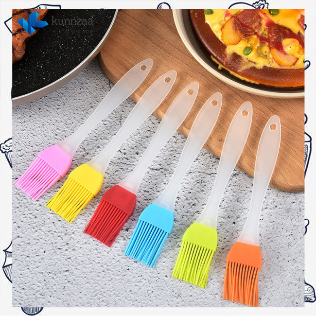 KUN Silicone Brush With Plastic Handle Kitchen Barbecue Grill Oil Brush