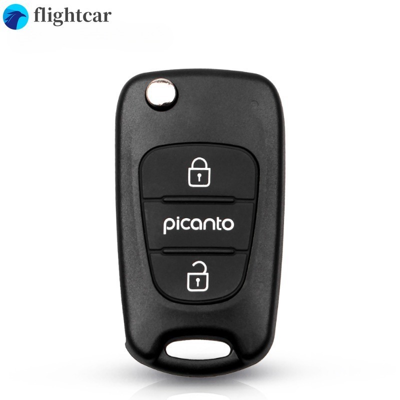 （FT）New 3 Buttons Flip Folding Remote Key Shell For KIA Picanto Remote ...