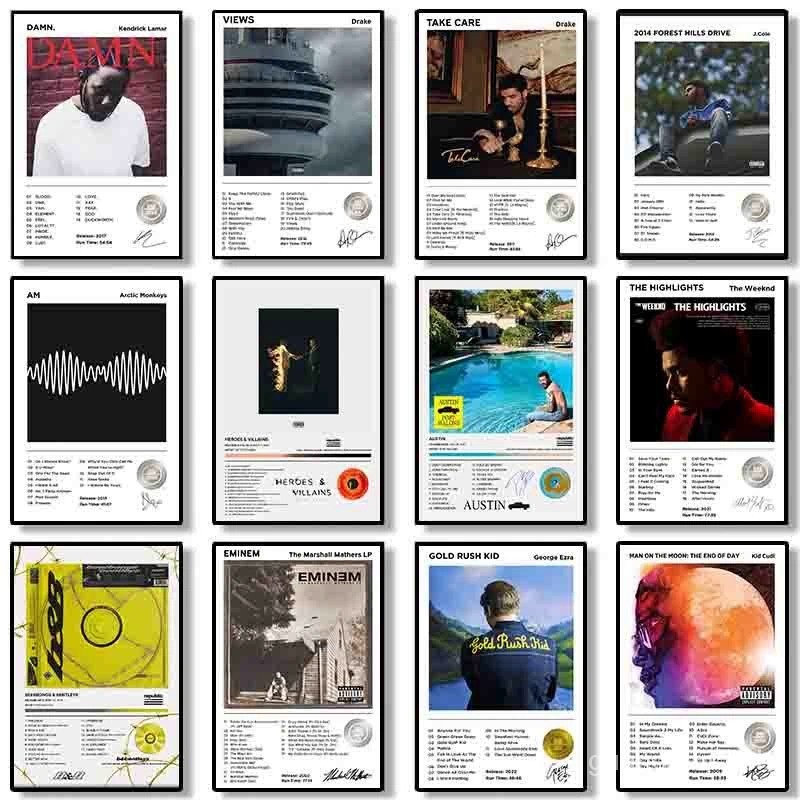 Pop Rapper Music Album George Ezra Poster Aesthetic Drake Weeknd Post ...
