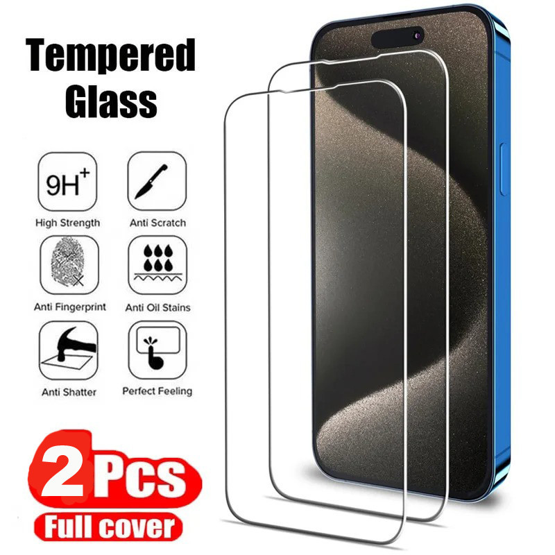 2pcs Full Cover Tempered Glass For Oppo A98 A78 A58 A38 A18 A17 A17k A16k A16 A77 A77s A57 2022 3498