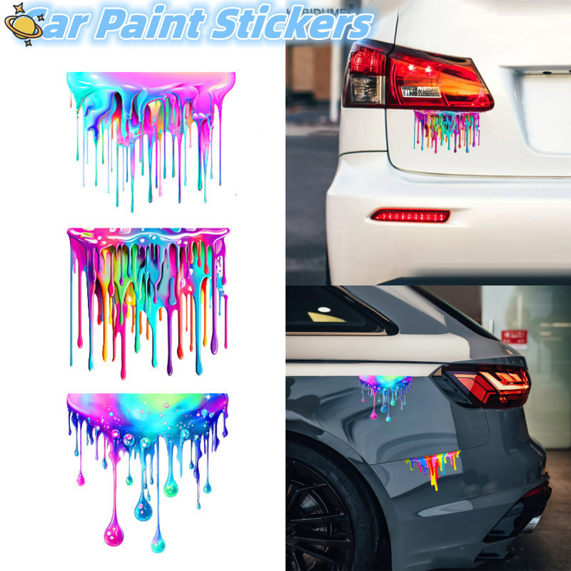 Auto Rainbow Paint Graffiti Car Accessories Stickers Vinyl for Truck ...