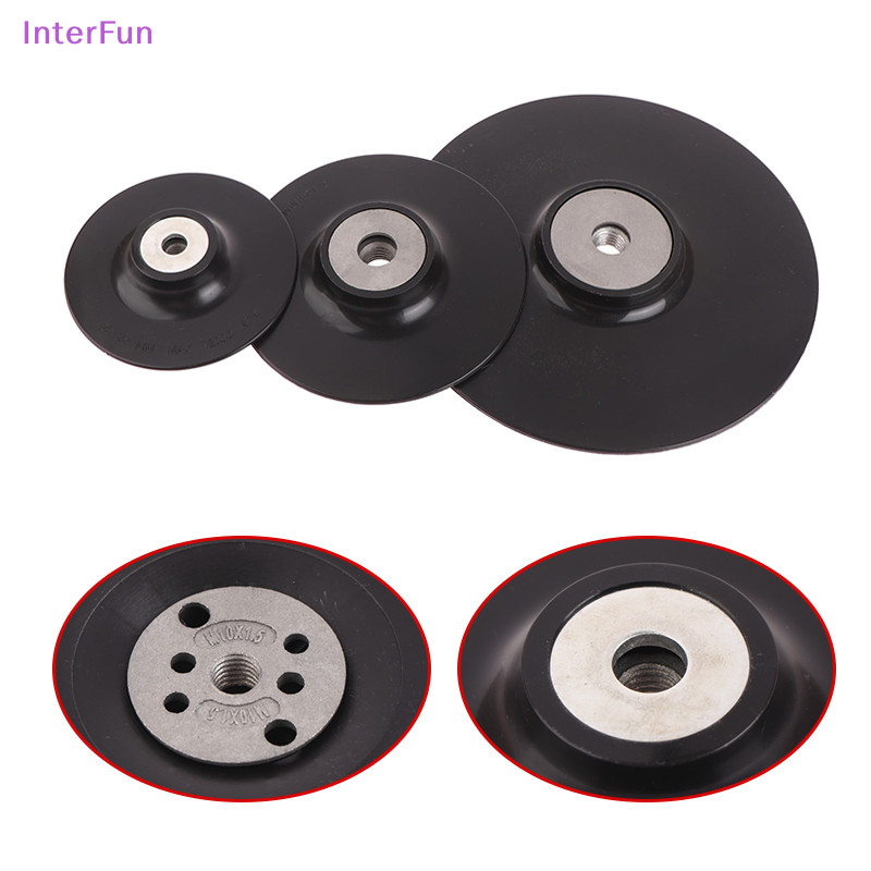 [InterFun] 4-7'' M10/M14 Thread Backing Pad ABS Plastic Back Pad Round ...