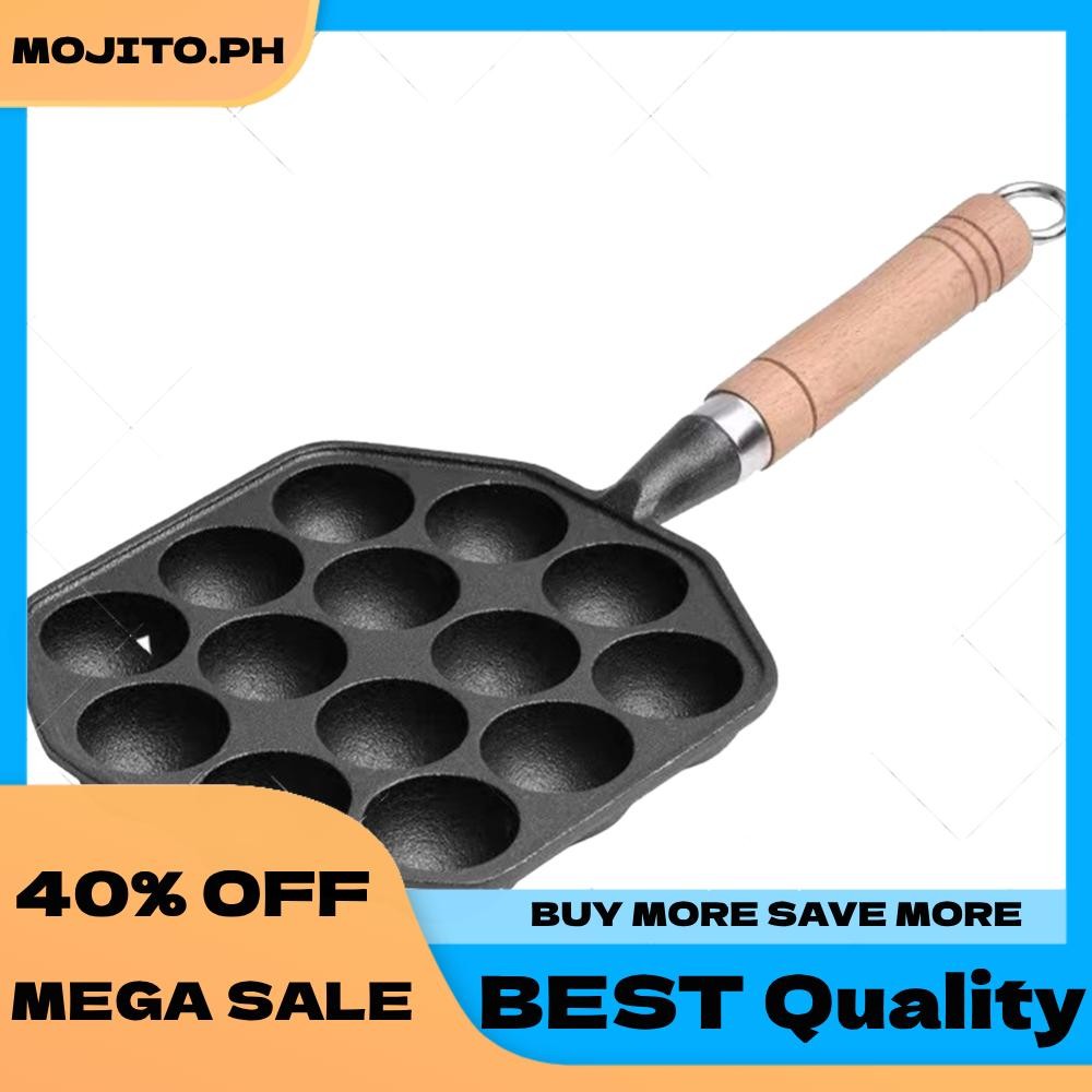 14-Hole Non-Stick Takoyaki Grill Pan - Home & Party Baking Tool with ...