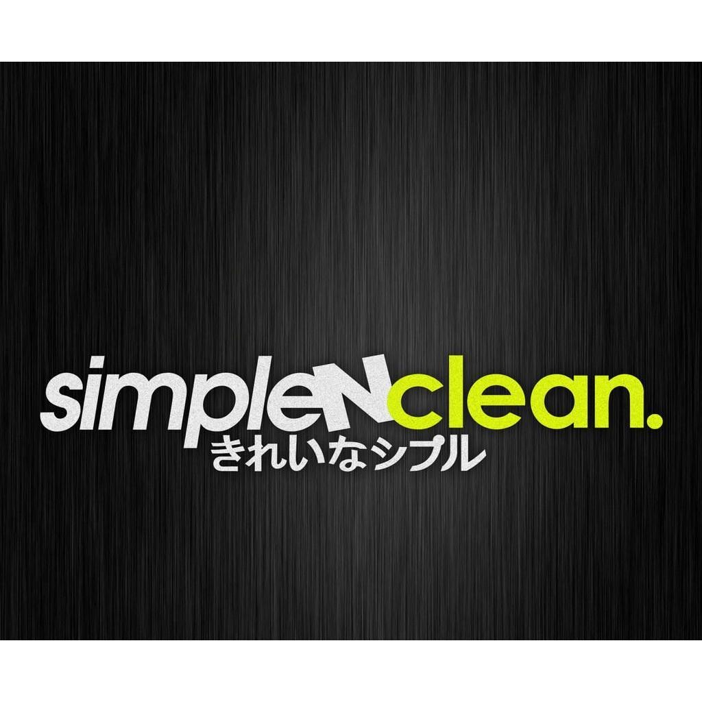Simple N Clean Sticker Simple & Clean Cut Out Car Sticker Waterproof ...