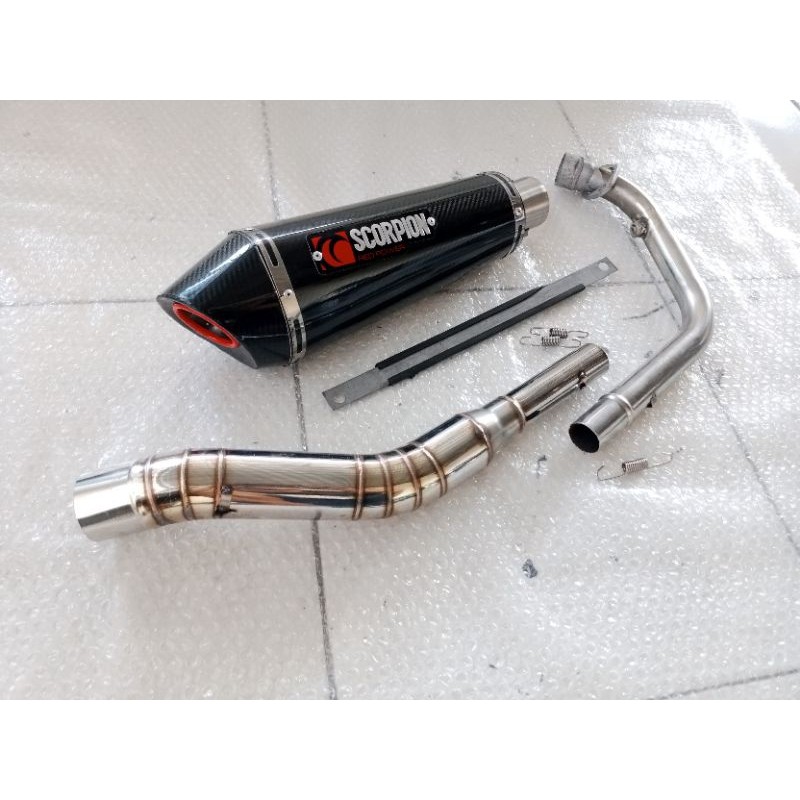 Scorpion Racing Exhaust for Supra Vixion Cbr150r Sonic Scorpio Verza Cb ...
