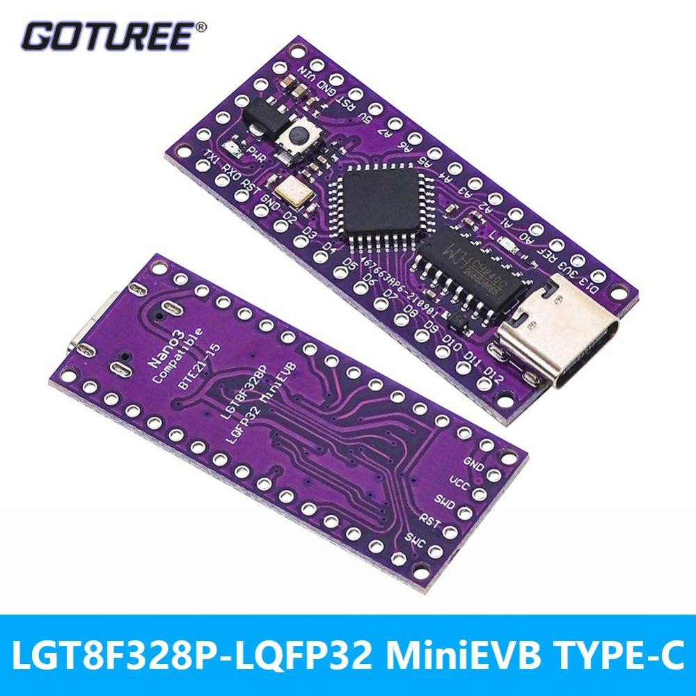 LGT8F328P LQFP32 MiniEVB TYPE-C MICRO USB HT42B534-1 CH340C Replacement ...