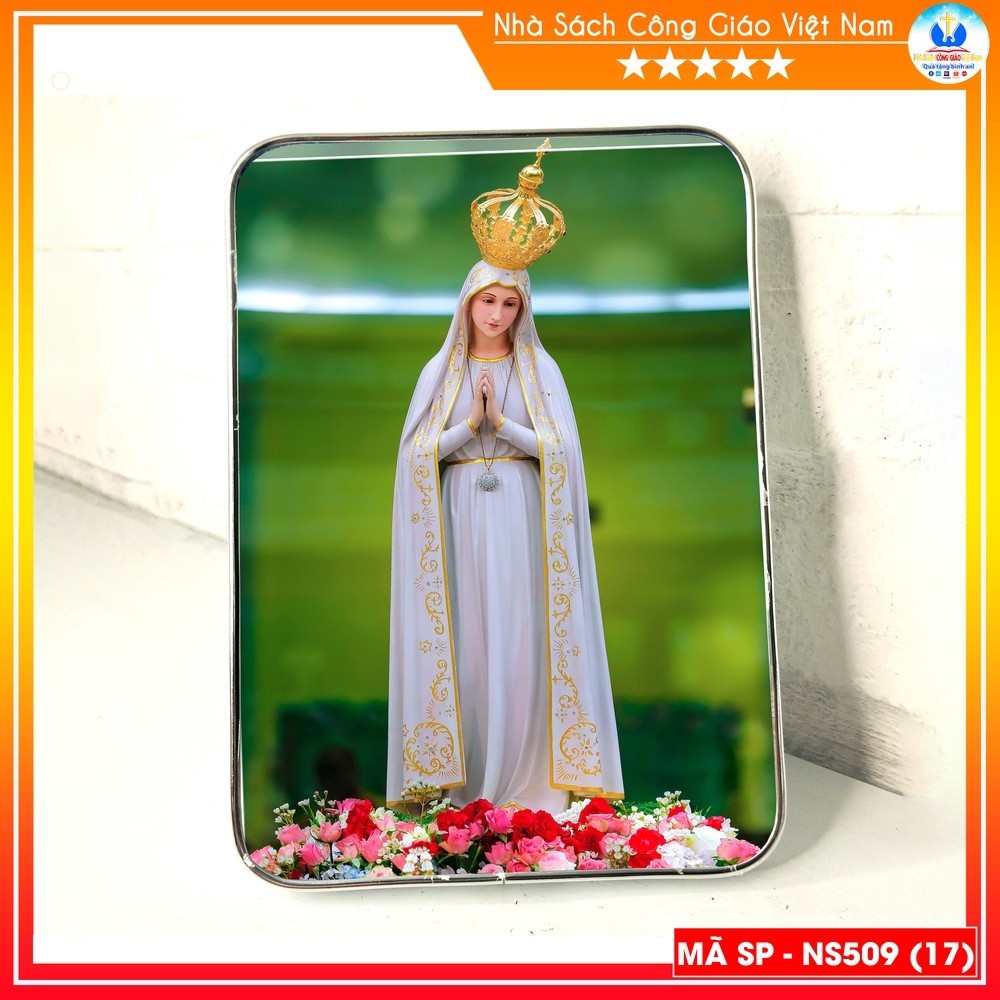 Photo frame of Our Lady of Fatima Saint 15x21cm for table and wall with ...