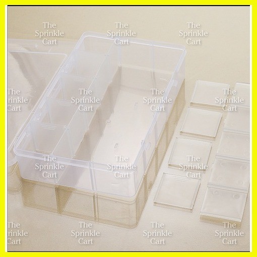 Piping Tip Nozzle Tip Organizer Case LARGE Accessories Organizer Transparent Plastic Storage Box