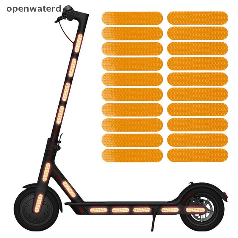 [OP] 1 Set Body Wheel Hub Accessories Night Safety Warning Sticker For ...