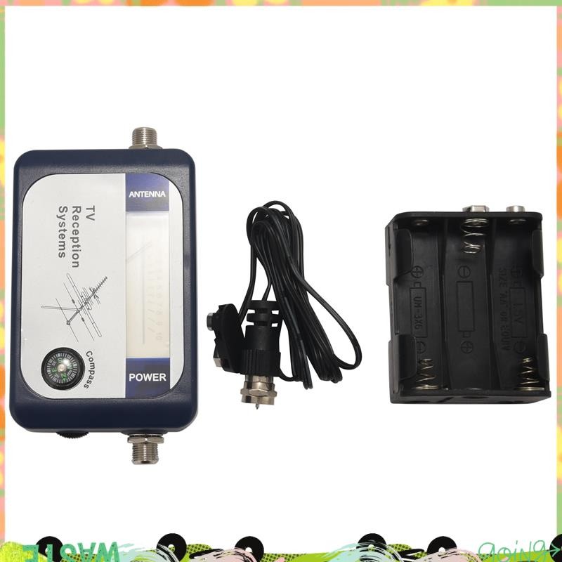 DVB-T Digital Aerial TV Antenna Signal Strength Meter Finder With Compass & Buzzer J1Z3