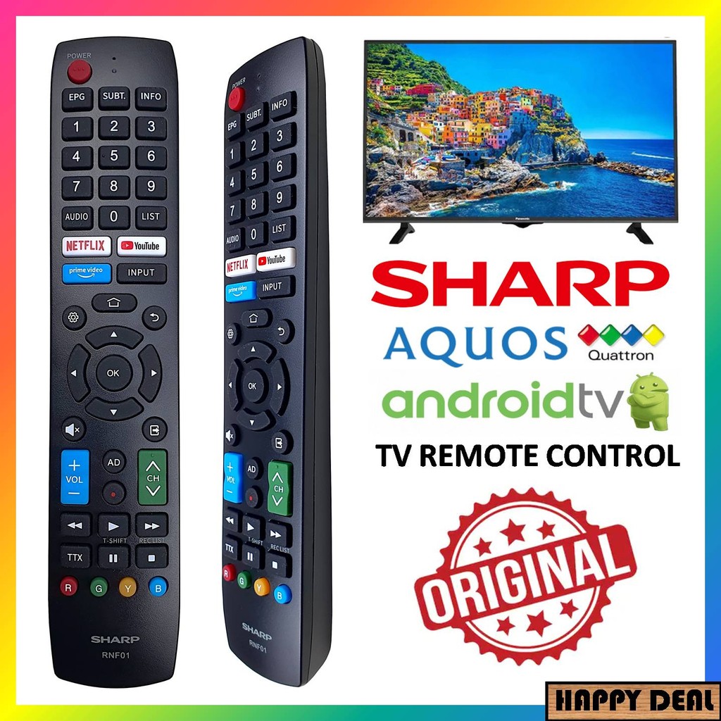 [] SHARP AQUOS ANDROID SMART TV Netflix Youtube Prime Video Remote ...