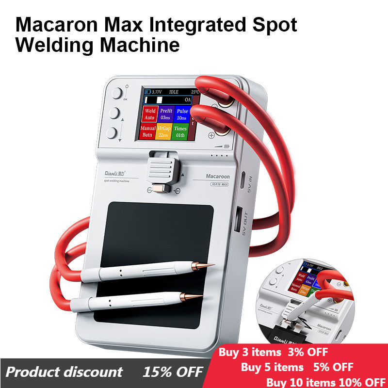 QianLi Macaron Max Portable Integrated Design Spot Welding Machine Mini Double Pulse spot