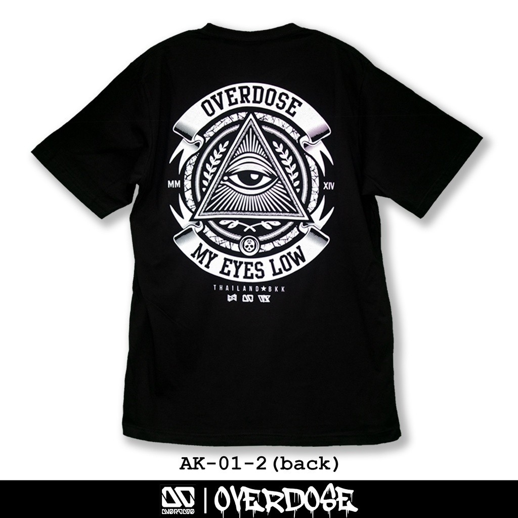 Overdose T-shirt Black Code AK-01-2 (Ovedose) | Shopee Philippines