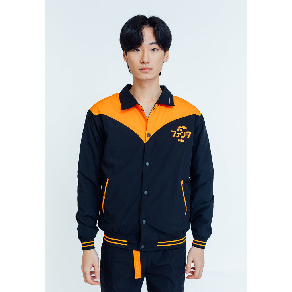 Mossimo Gregory Black Apricot Fanta Oversized Bomber Jacket Shopee Philippines